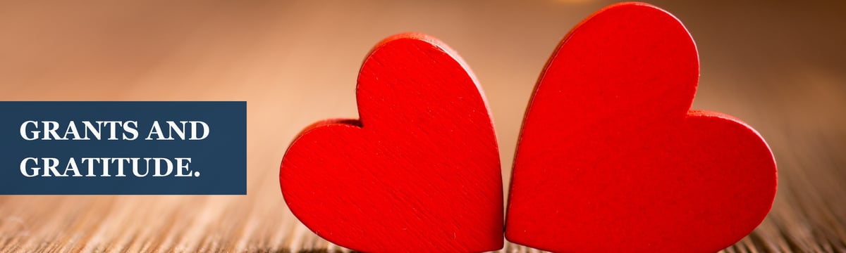 Grants and gratitude header